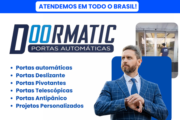 Portas Automáticas Doormatic – Tecnologia, Segurança e Design